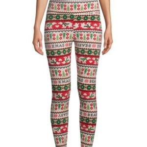 CHRISTMAS PLUSH WOMEN HIGH RISE LEGGING NEW
